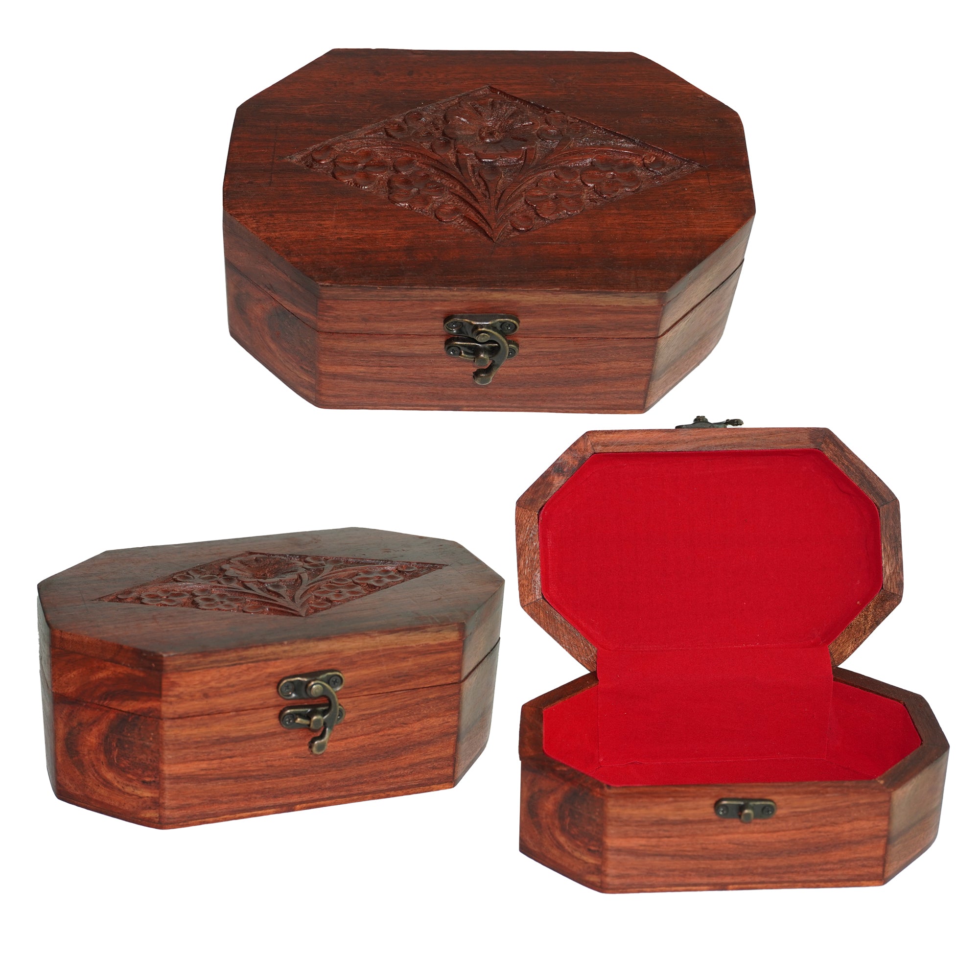 Wooden Box - with Lock