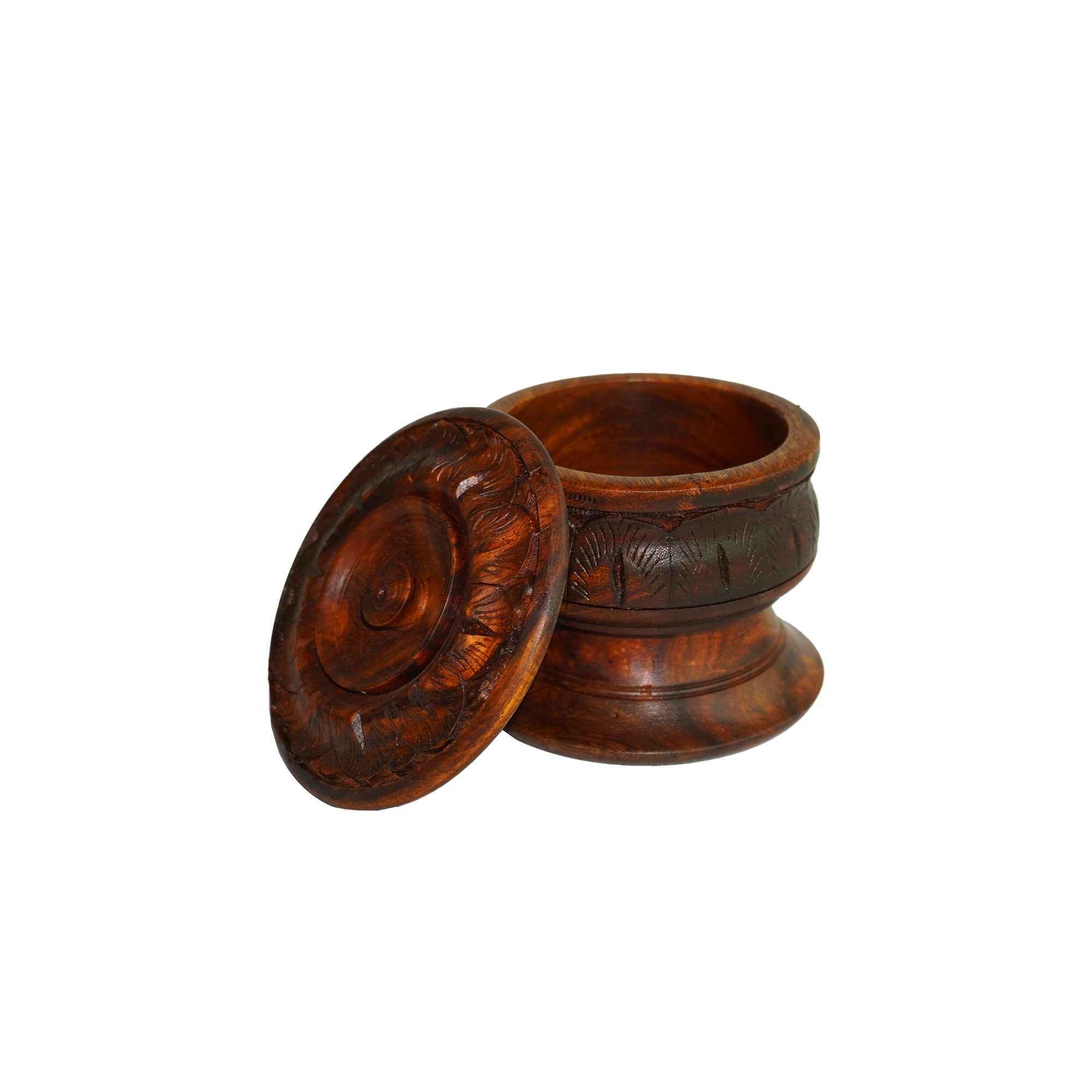 Wooden Sugar Pot - with Stand