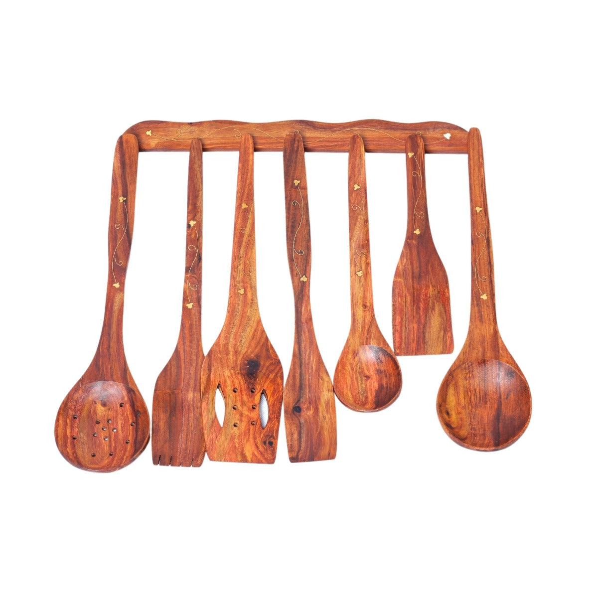 Wooden Kitchen Set Brass