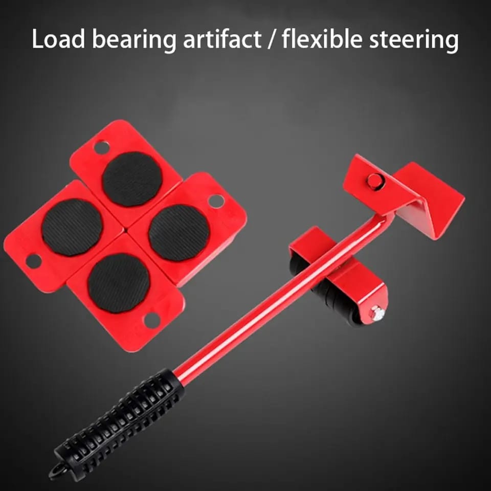 5in1 Heavy Furniture Tool Transport Lifter Shifter Moving Tool