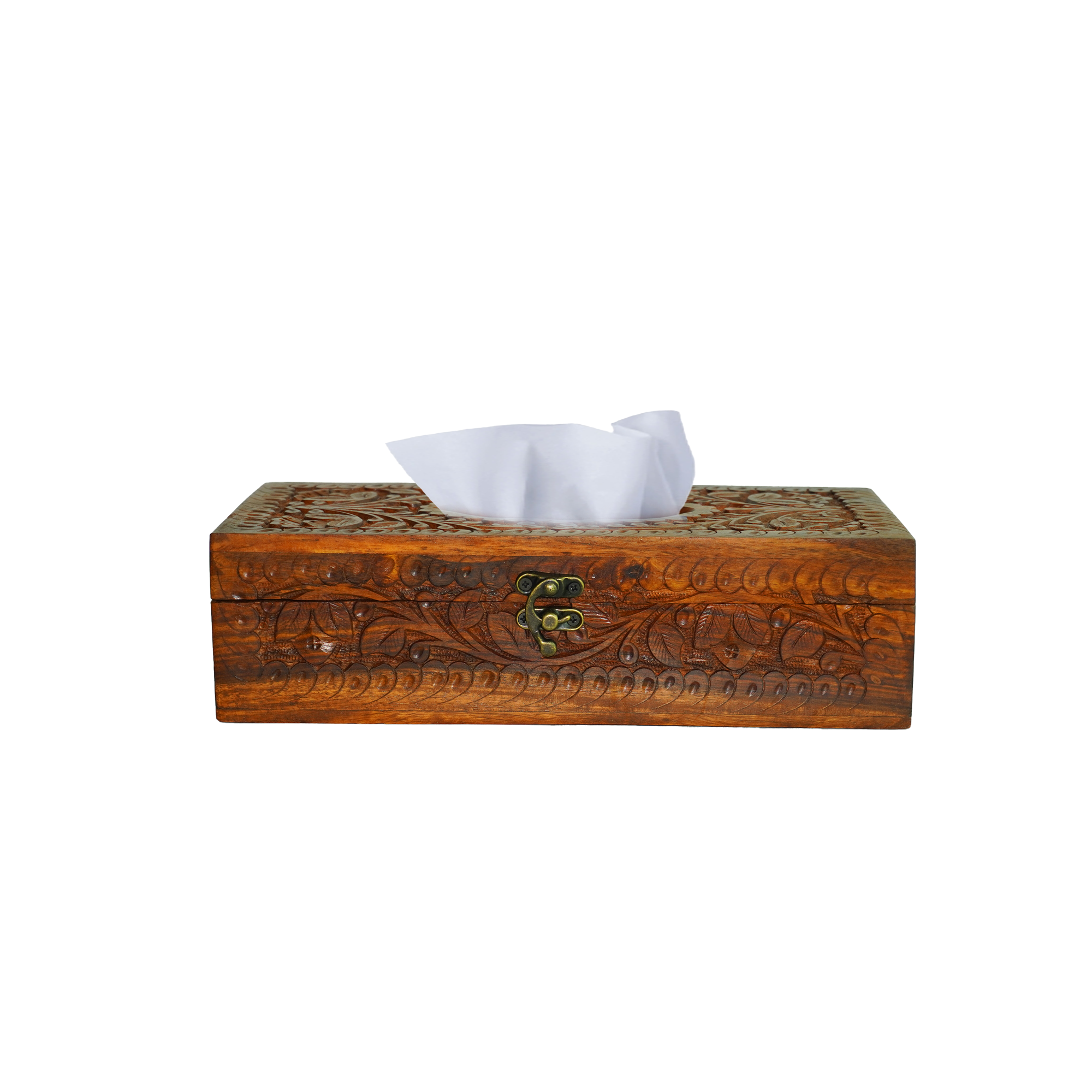 Wooden Tissue Box - with Lock