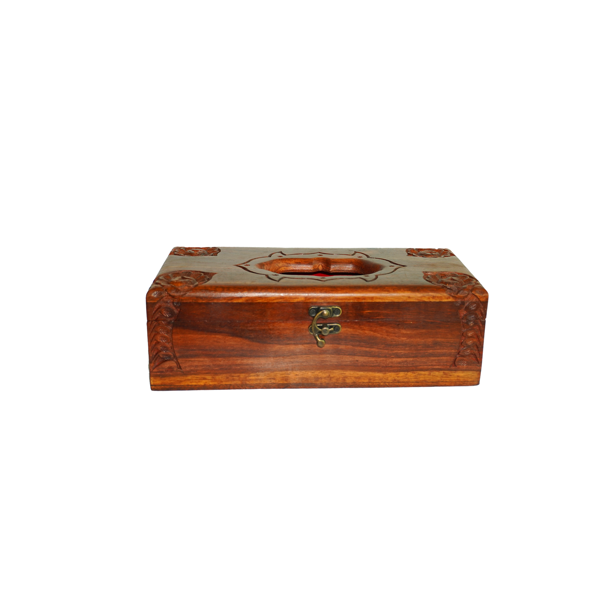 Wooden Tissue Box - with Lock