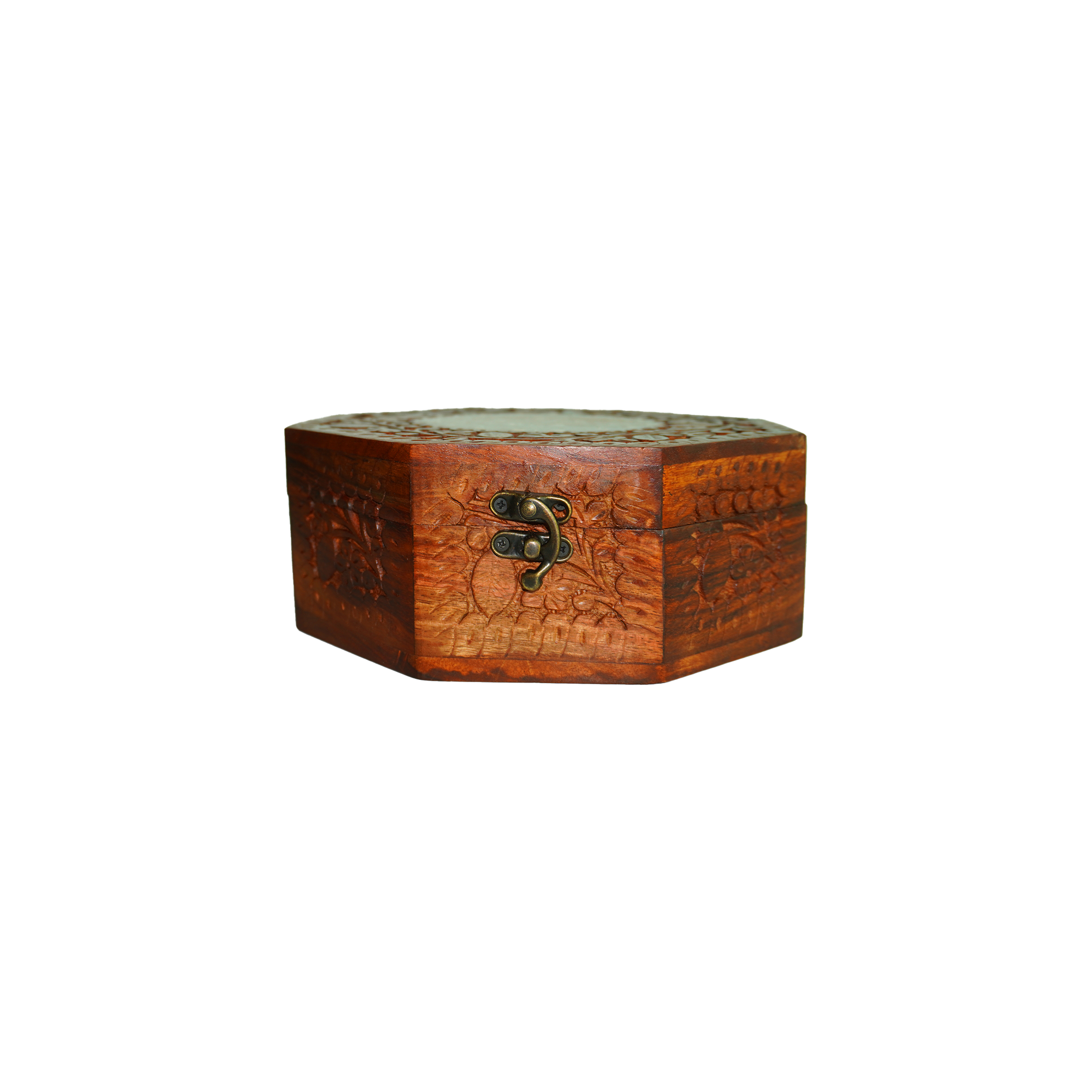 Wooden 8 Corner Box - with Lock